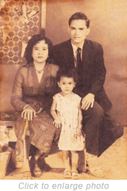 Noraeni was adopted by a Malay family. Her father used to be a driver for the Sultan of Kelantan